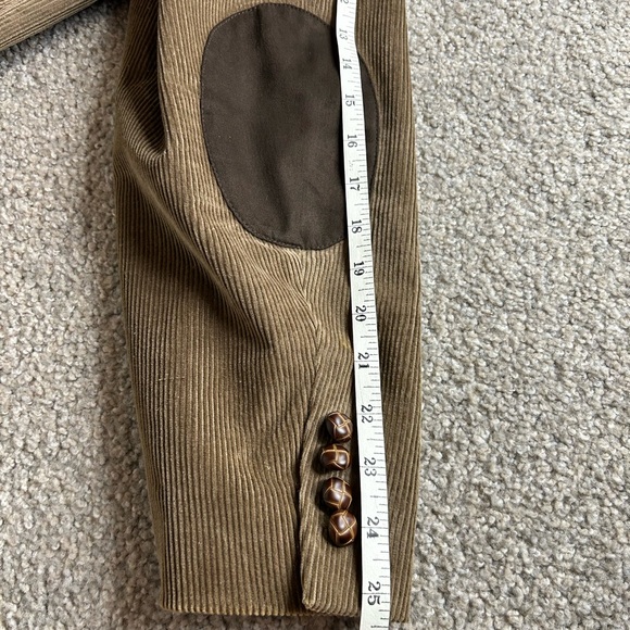 Lauren Ralph Lauren Men's Tan Corduroy Blazer 48" Sports Coat Elbow Patch - Picture 9 of 14